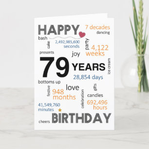 Agradecimento 79º Cartão de Aniversário