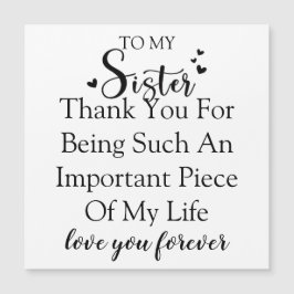 Agradecimento à Irmã Por Estar na Minha Vida