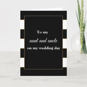 Agradecimento À minha tia e ao meu tio cartão de casamento pre
