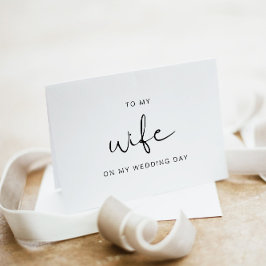 Agradecimento ADELLA À Minha Esposa No Meu Cartão De Dia De Casa