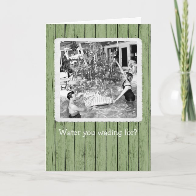 Agradecimento Água Que Andas Para O Cartão De Saudação De Natal (Frente)