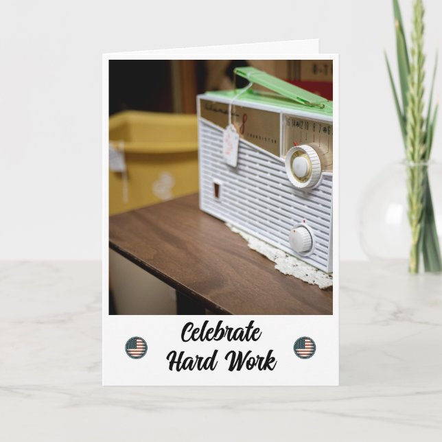 Agradecimento Ajustando à Relaxação - Cartão de Dia da Mão de Ob (Frente)