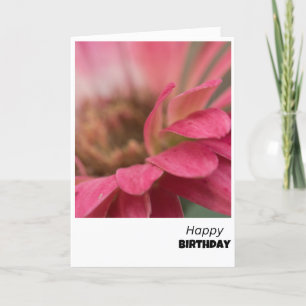 Agradecimento Alegria Brilhante - Cartão de Aniversário de Flor