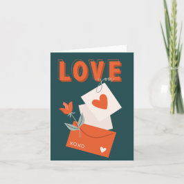 Agradecimento Ame o Cartão de Dia de Namorados