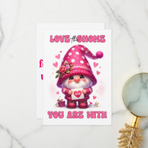 Ame O Gnomo Que Você Está Com - Cartão De Dia de o