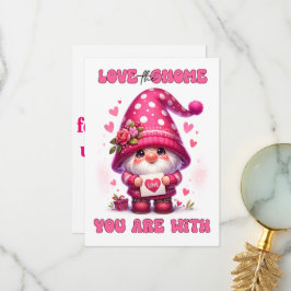 Agradecimento Ame O Gnomo Que Você Está Com - Cartão De Dia de o