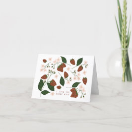 Agradecimento Amo-Te Berry Muito Cartão De Namorados