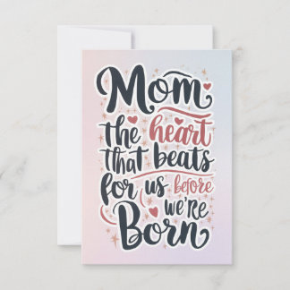 Agradecimento "Amor Eterno: Cartão Saudável de Dia de as mães"