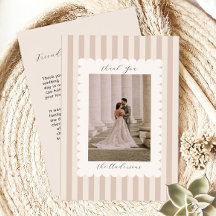 Agradecimento aos Convidados com Foto do Casamento