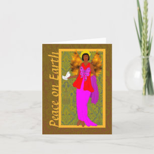 Agradecimento Art Nouveau William Morris Cartão de Férias de Nat