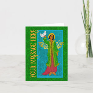 Agradecimento Art Nouveau William Morris Cartão de Natal Retroat