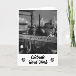 Agradecimento Artesanato e Confiança - Um Cartão de Dia do Traba