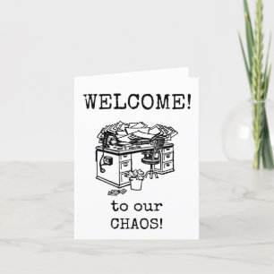 Agradecimento Bem-vindo a Novo Funcionário, Cartão de Equipe