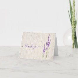 Agradecimento Botânica de Lavanda russa | Cartão de Agradeciment