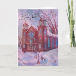 Agradecimento Buon Natale Católica Cartão de Natal