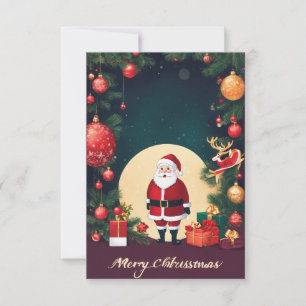 Agradecimento Cabina de cartão de Natal