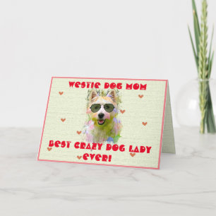 Agradecimento Cachorro Mama Costumado Melhor Cartão de Dama Cach