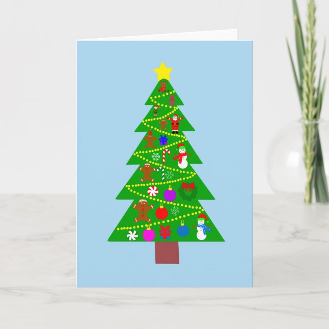 Agradecimento Cartão #1 da Árvore de Natal (Frente)
