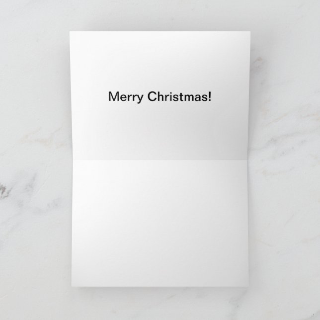 Agradecimento Cartão 5x7 Feliz papais noeis de Natal (Interior)