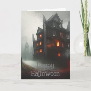 Agradecimento cartão assustador de halloween