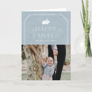 Agradecimento Cartão com fotos de Páscoa de coelhinhos Vintage -