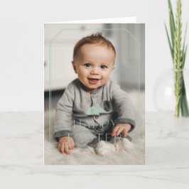 Agradecimento Cartão com fotos De Páscoa De Frame De Coelhinho V