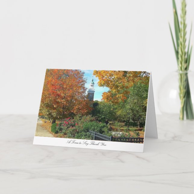 Agradecimento Cartão de Ação de Graças (Frente)