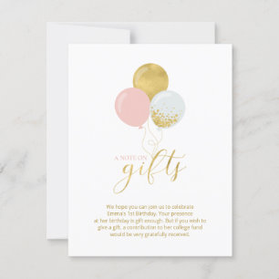 Agradecimento Cartão de Acompanhamento de Presente de Aniversári