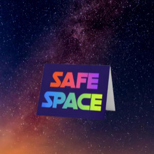Agradecimento Cartão de Afirmação de Espaço Seguro