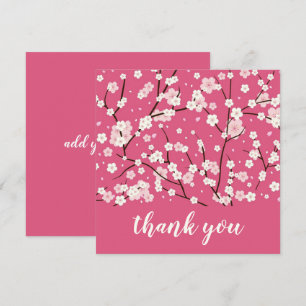 AGRADECIMENTO CARTÃO DE AGRADECIMENTO: SAKURA CHERRY BLOSSOMS