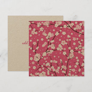 AGRADECIMENTO CARTÃO DE AGRADECIMENTO: SAKURA CHERRY BLOSSOMS