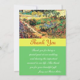 Agradecimento Cartão de Agradecimento. Vincent van Gogh