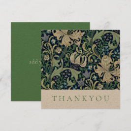 AGRADECIMENTO CARTÃO DE AGRADECIMENTO: WILLIAM MORRIS : HONEYSUC