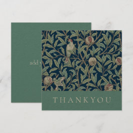 AGRADECIMENTO CARTÃO DE AGRADECIMENTO: WILLIAM MORRIS : POMEGRAN