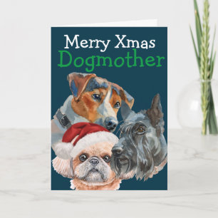 Agradecimento Cartão de água de Natal personalizado do seu cão