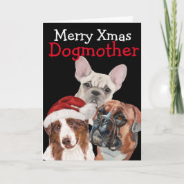 Agradecimento Cartão de água de Natal personalizado do seu cão