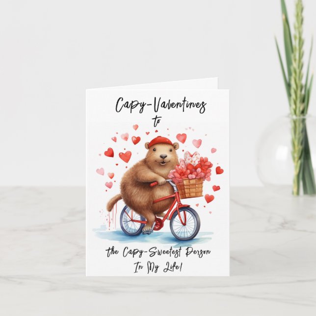 Agradecimento Cartão de Amor Capybara (Frente)
