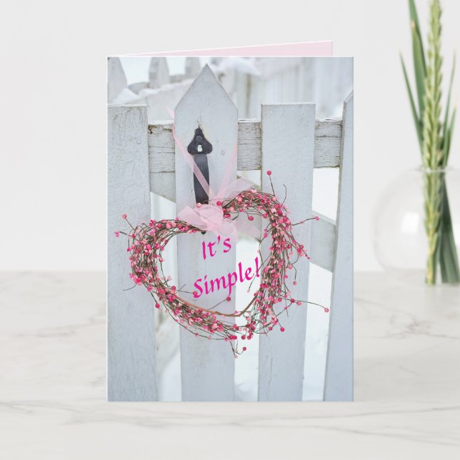 AGRADECIMENTO CARTÃO DE AMOR DE TODAS AS OCASIÕES DO CORAÇÃO (Frente)