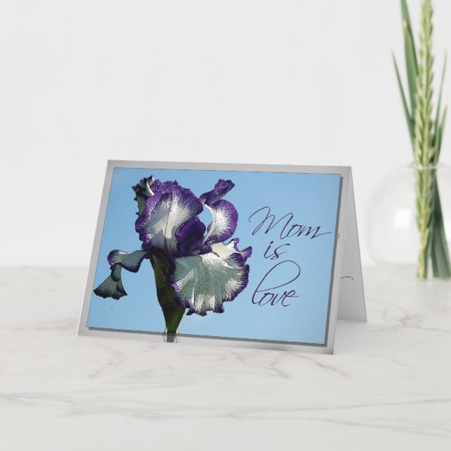Agradecimento Cartão de amor Iris para a mãe (Frente)