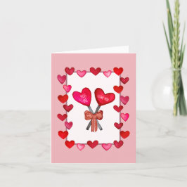 Agradecimento Cartão de Amor Lollipop dia de os namorados
