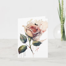 Cartão de Amor Rosa Rubor