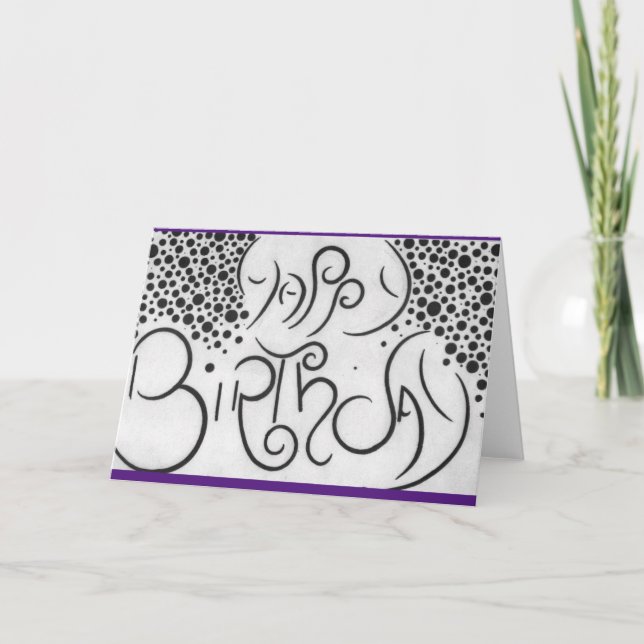 Agradecimento Cartão de aniversário (Frente)