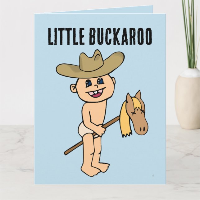 AGRADECIMENTO CARTÃO DE ANIVERSÁRIO BUCKAROO DO GAROTO (Frente)