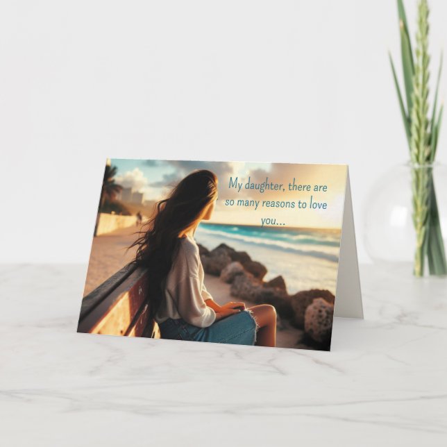 AGRADECIMENTO CARTÃO DE ANIVERSÁRIO DA FILHA DE SUA PESSOA (Frente)