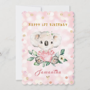 Agradecimento Cartão de Aniversário de 1 Ano Personalizado para