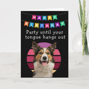 Agradecimento Cartão de Aniversário de Cão Engraçado Personaliza