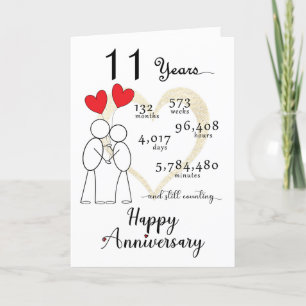 Agradecimento Cartão de Aniversário de Casamento 11 com balões c