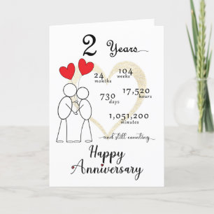 Agradecimento Cartão de Aniversário de Casamento segundo