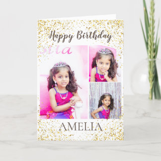 Agradecimento Cartão de aniversário de foto personalizado do Dou