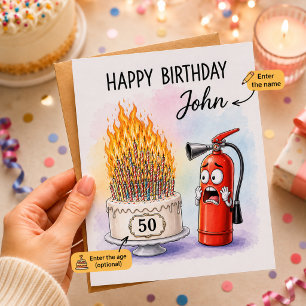 Agradecimento Cartão de Aniversário de Milestone Engraçado Ilust